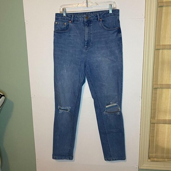 ASOS Straight Leg Distressed Jeans 32×32 - Picture 1 of 6